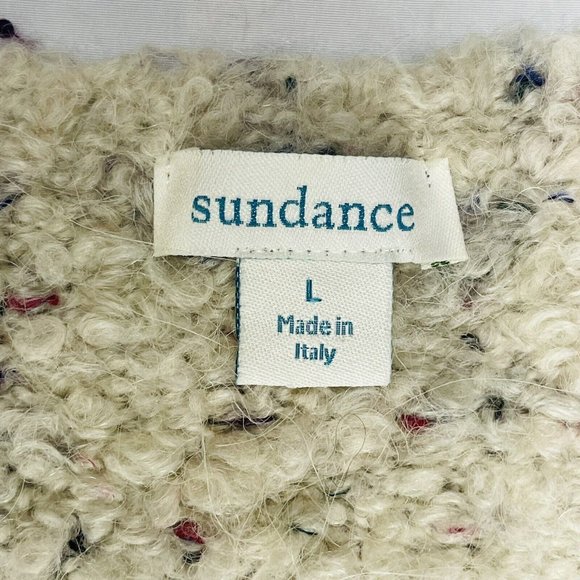 Sundance Open Front Tunic Vest Large Boucle Knit Made in Italy Coastals Secrets - Picture 7 of 12
